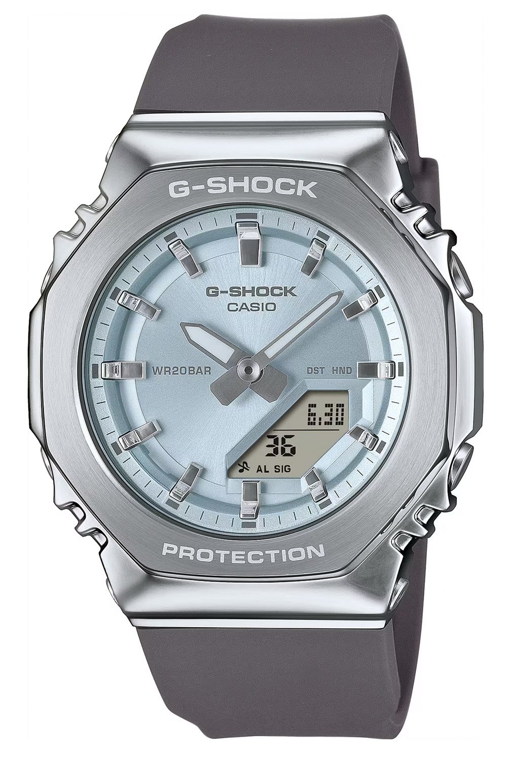 Casio GM-S2110-2AER G-Shock Classic Damenuhr Grau/Hellblau