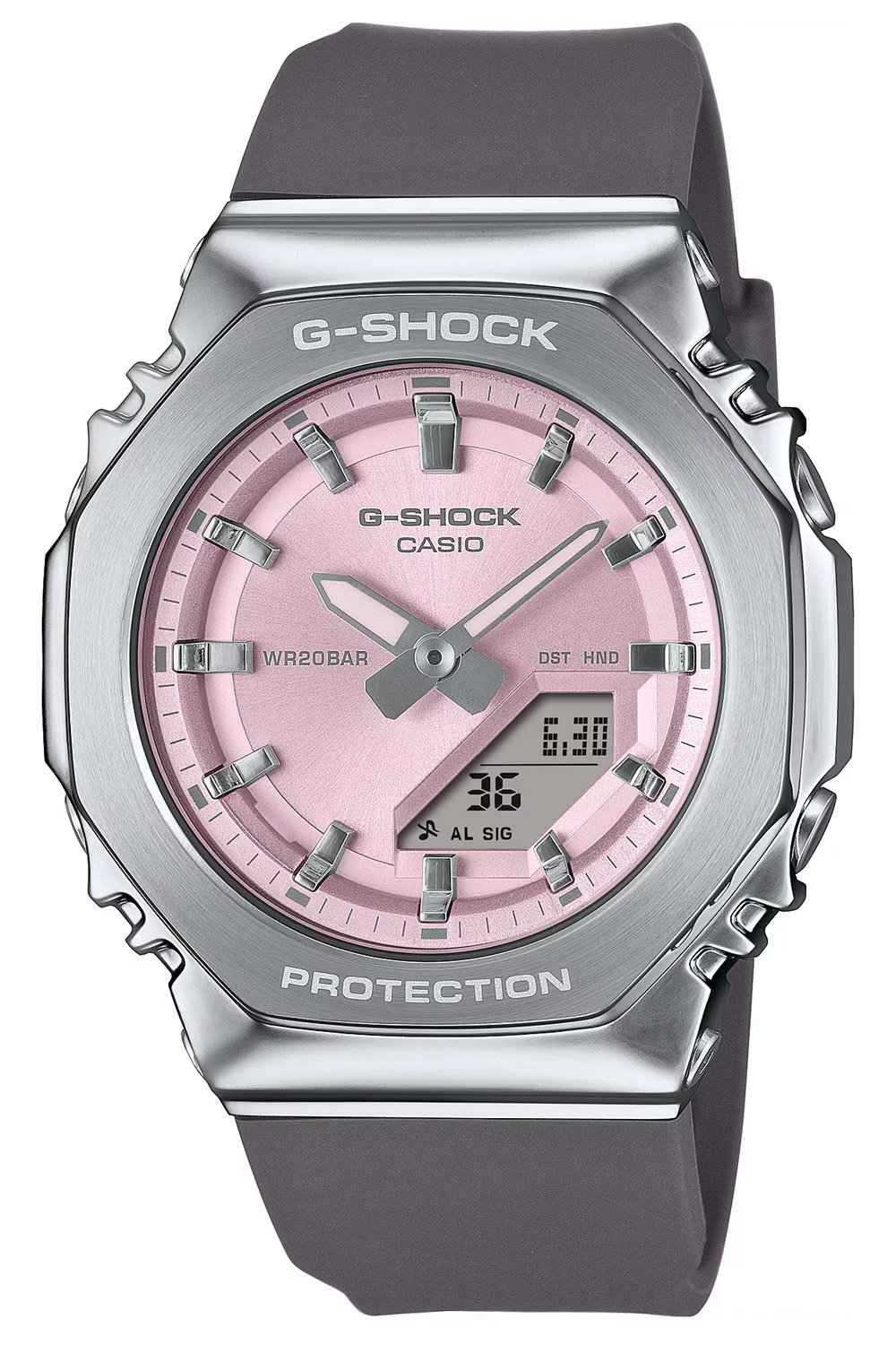 Casio GM-S2110-4AER G-Shock Classic Damen-Armbanduhr Grau/Rosa