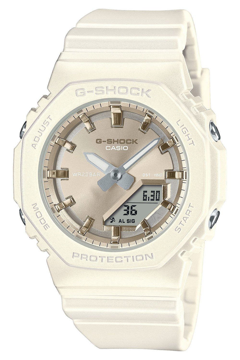 Casio GMA-P2100ST-7AER G-Shock Classic Ana-Digi Damenuhr Weiß