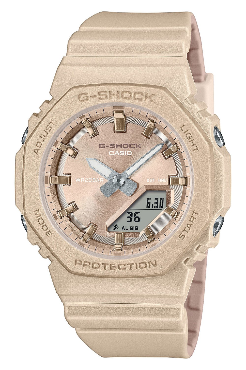 Casio GMA-P2100ST-9AER G-Shock Classic Ana-Digi Damen-Armbanduhr Sand