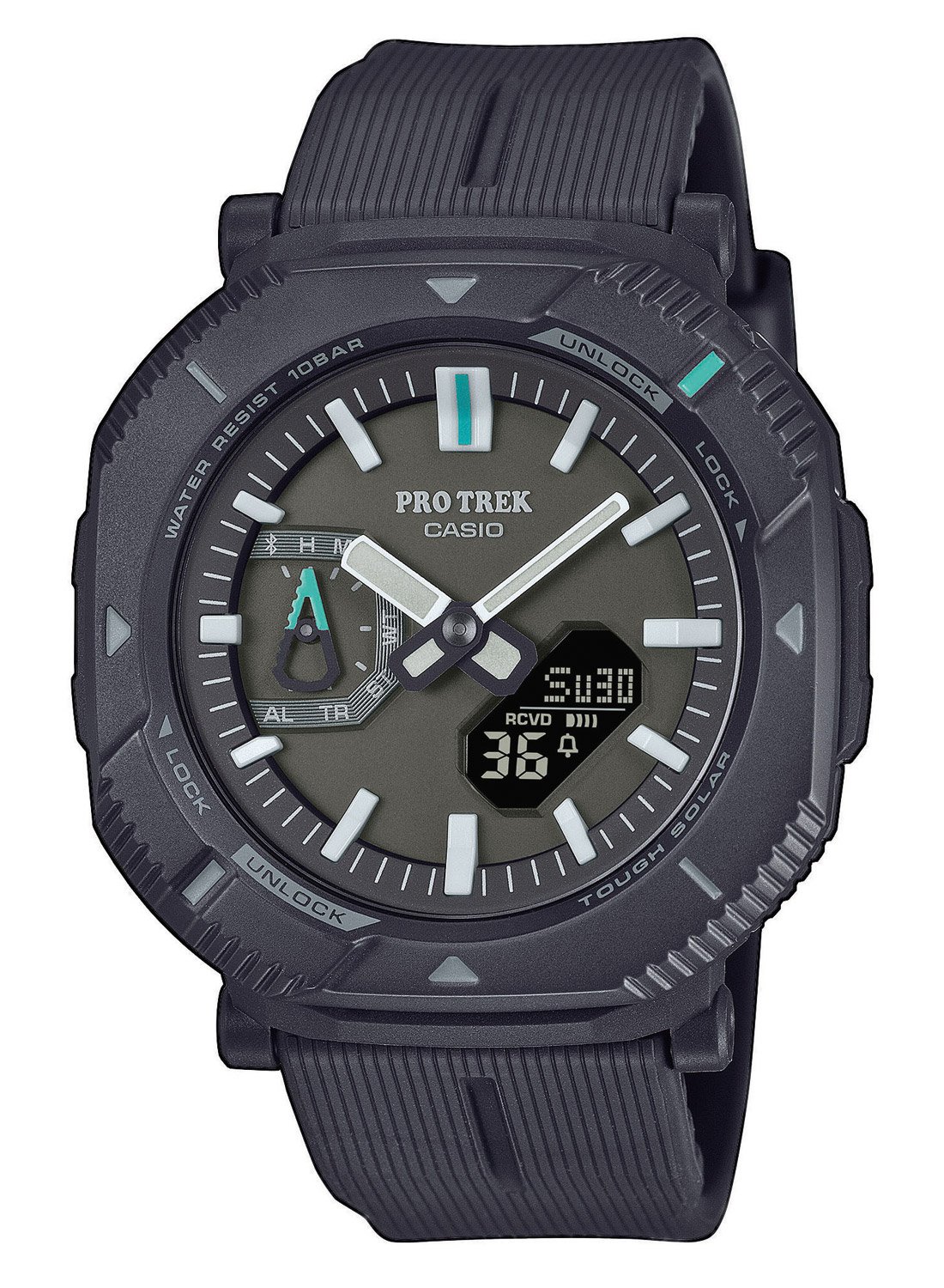 Casio PRJ-B001-1ER Pro Trek Outdoor Herrenuhr Bluetooth Anthrazit