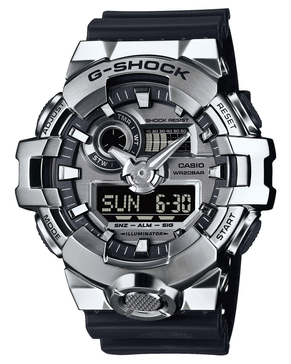 Casio GM-700-1AER G-Shock G-Steel Herrenuhr Schwarz/Stahl