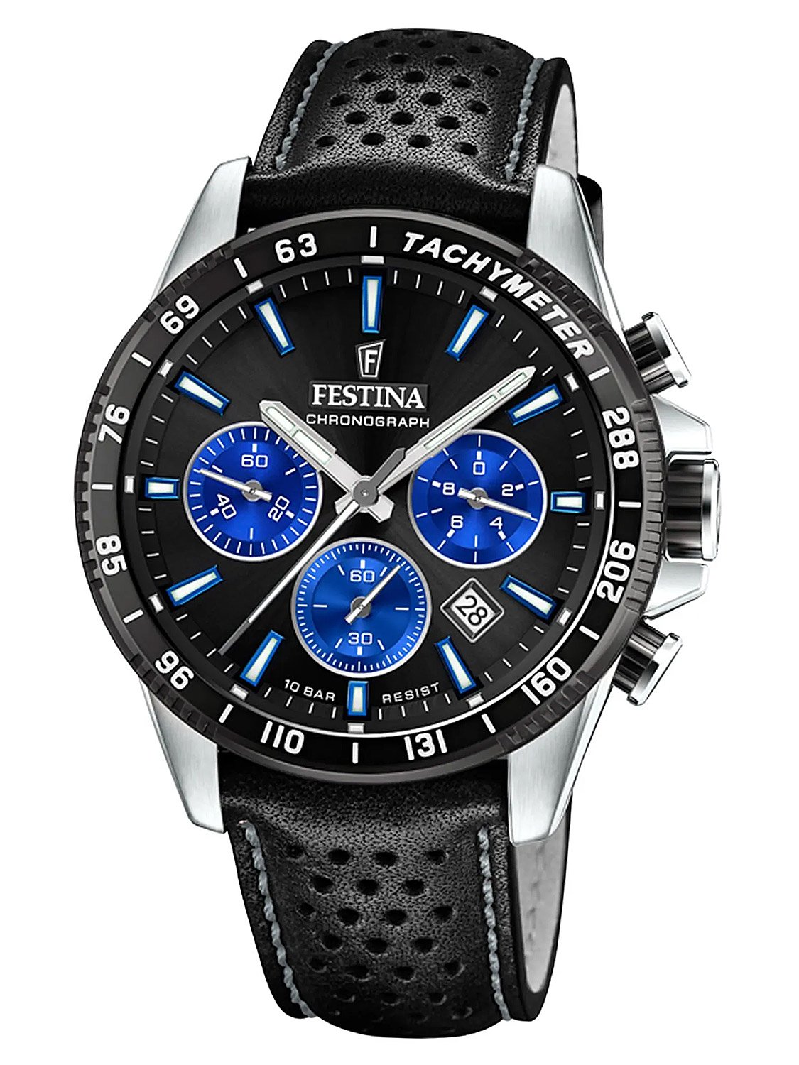 Festina F20561/6 Herren-Armbanduhr Chronograph Schwarz/Blau