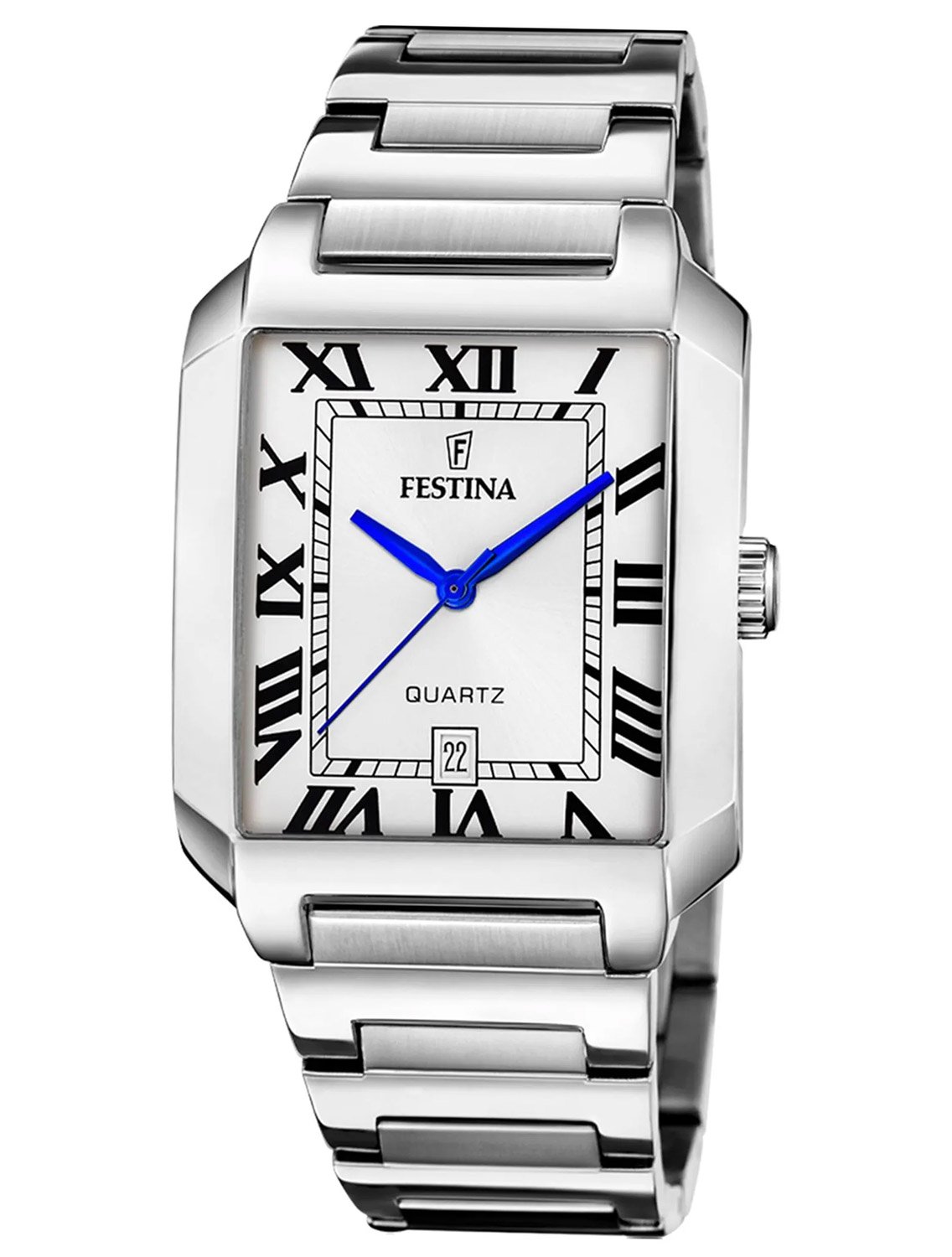 Festina F20677/1 Herrenuhr Rechteckig Stahl/Silberfarben