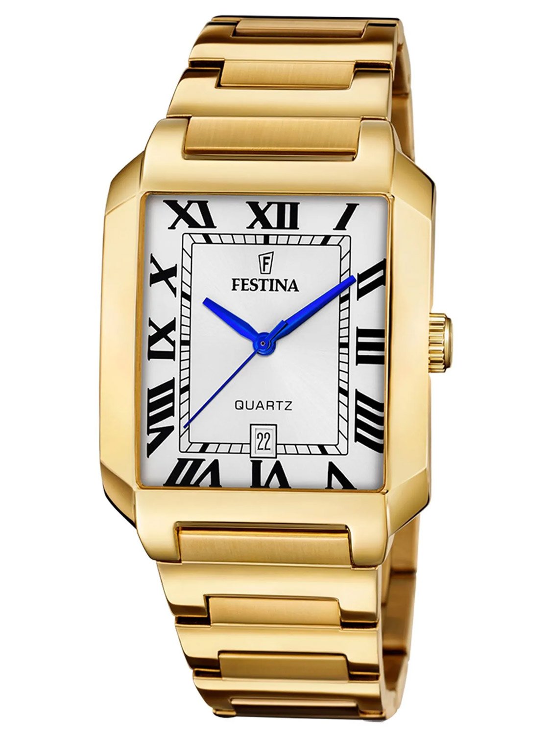 Festina F20678/1 Herrenuhr Quarz Rechteckig Goldfarben