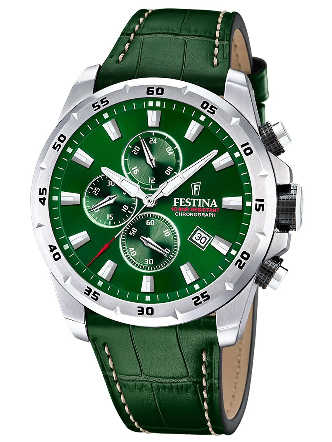 Festina F20692/3 Herrenarmbanduhr Chronograph Grün