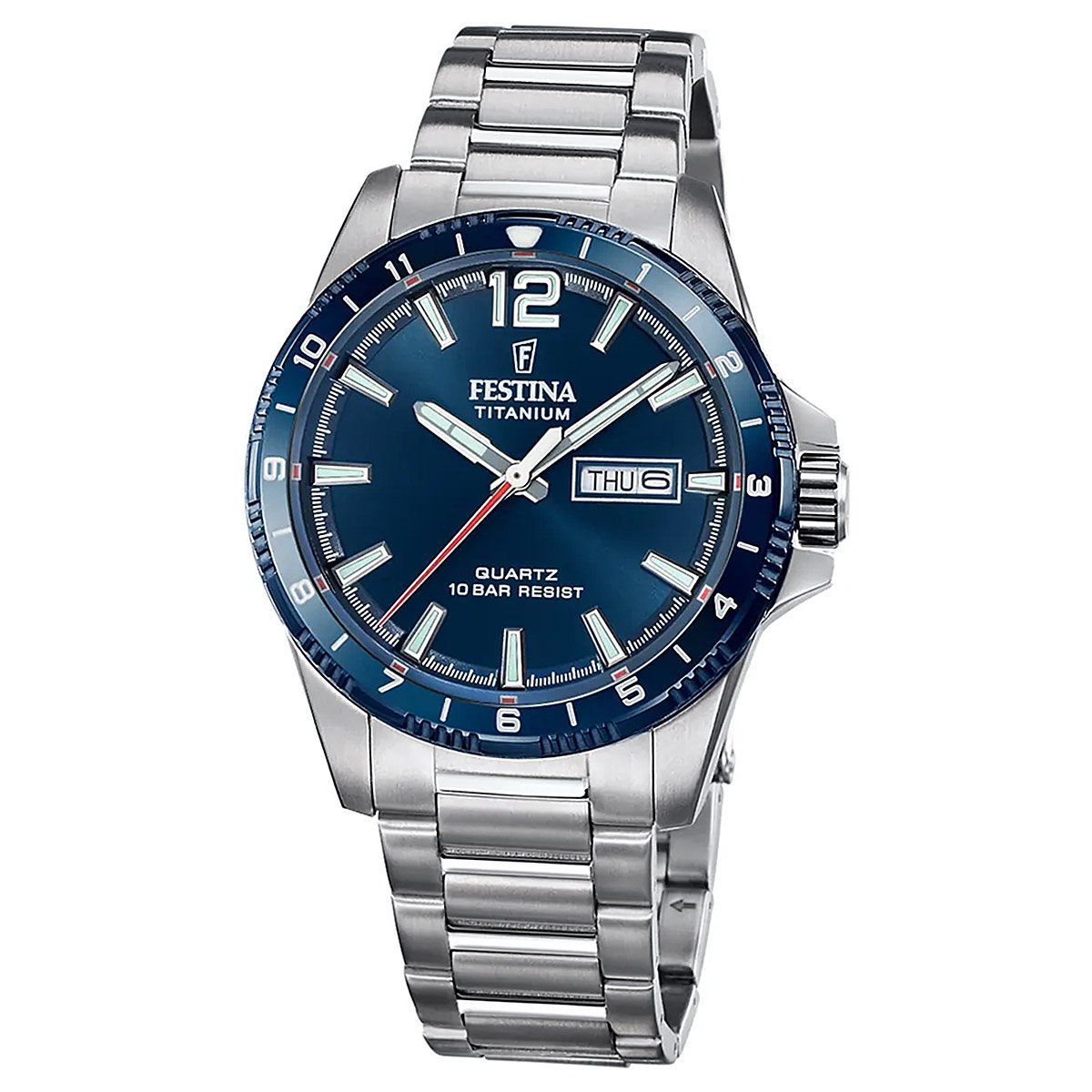 Festina F20698/2 Titan Herrenuhr Quarz Dunkelblau