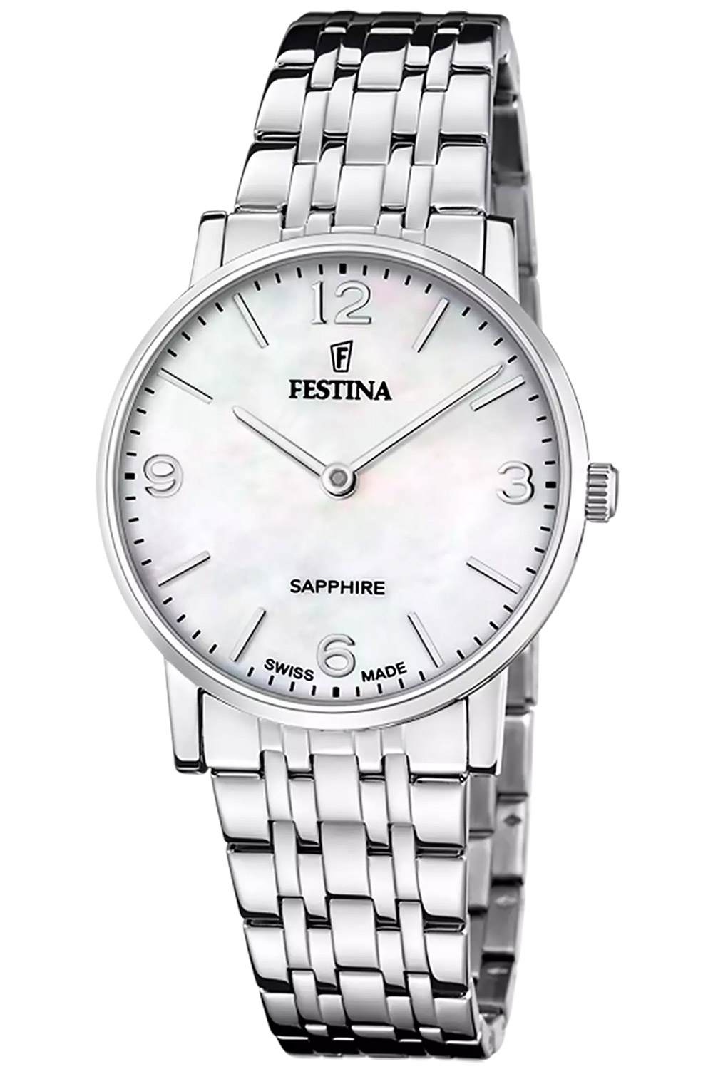 Festina F20047/2 Damenarmbanduhr mit Perlmuttblatt
