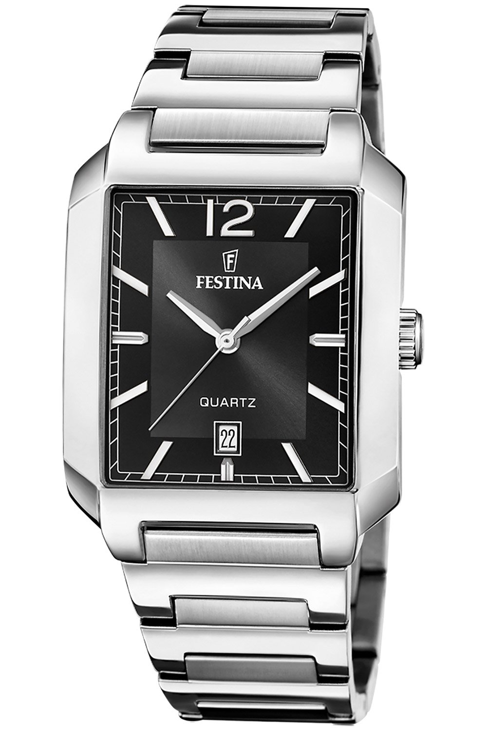 Festina F20677/4 Herrenuhr Rechteckig Schwarz