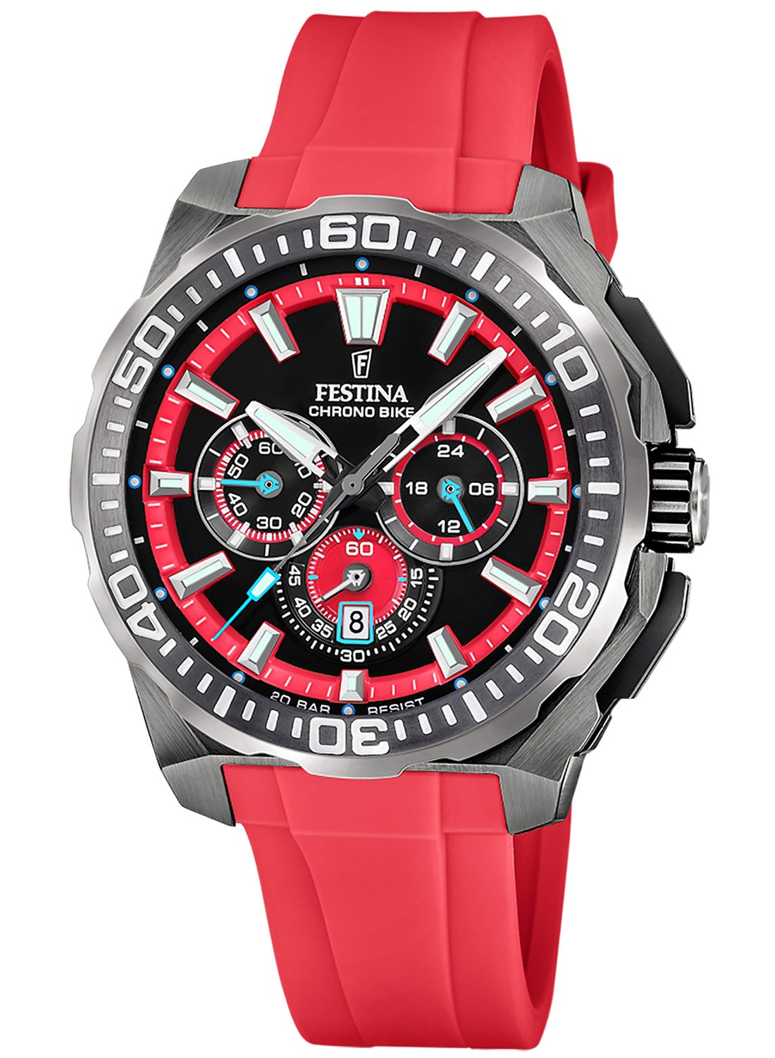 Festina F20725/5 Herrenuhr Chronograph Rot Festina F20725/5 Herrenuhr Chronograph Rot