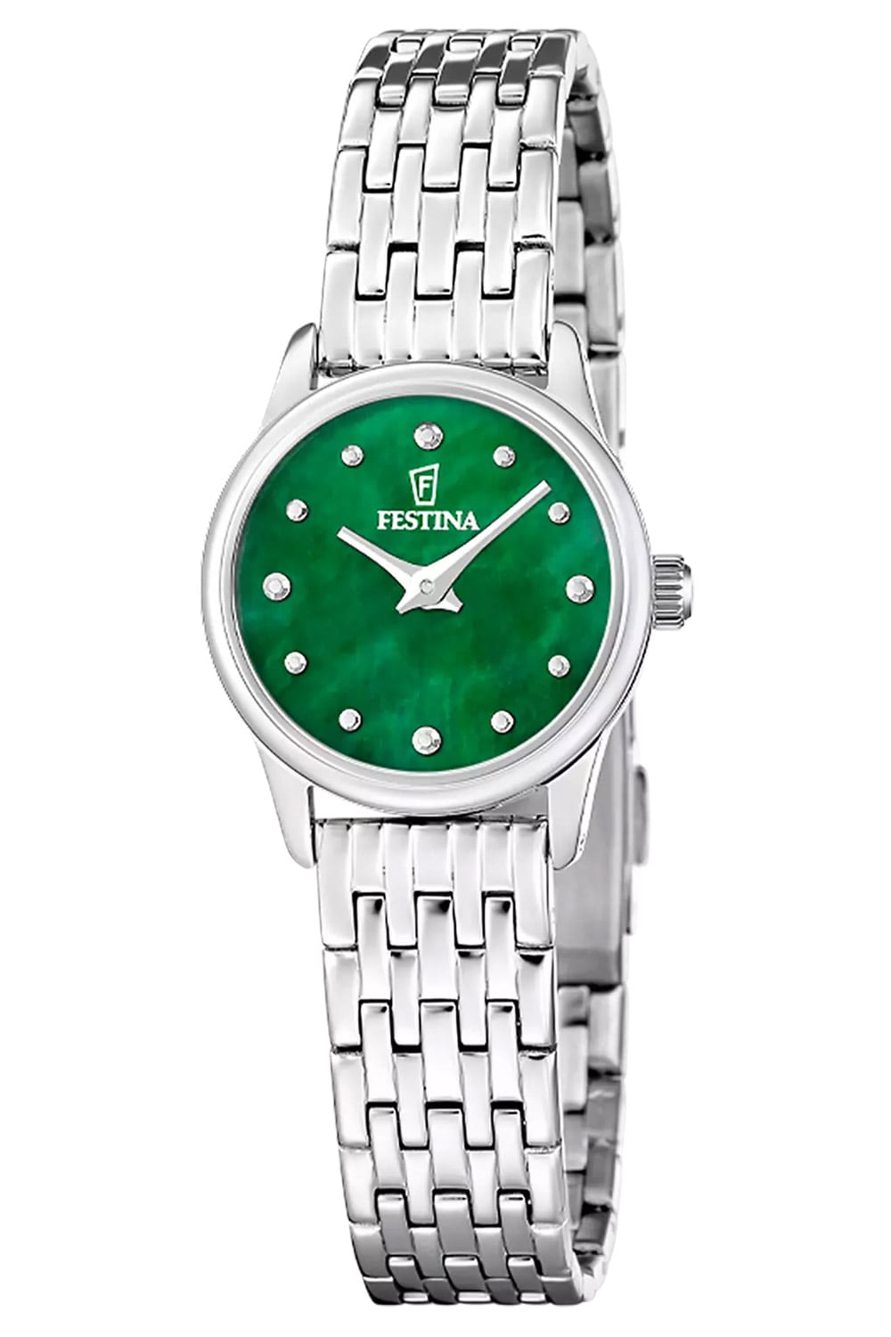 Festina F20749/5 Damenuhr Quarz Silberfarben/Grün