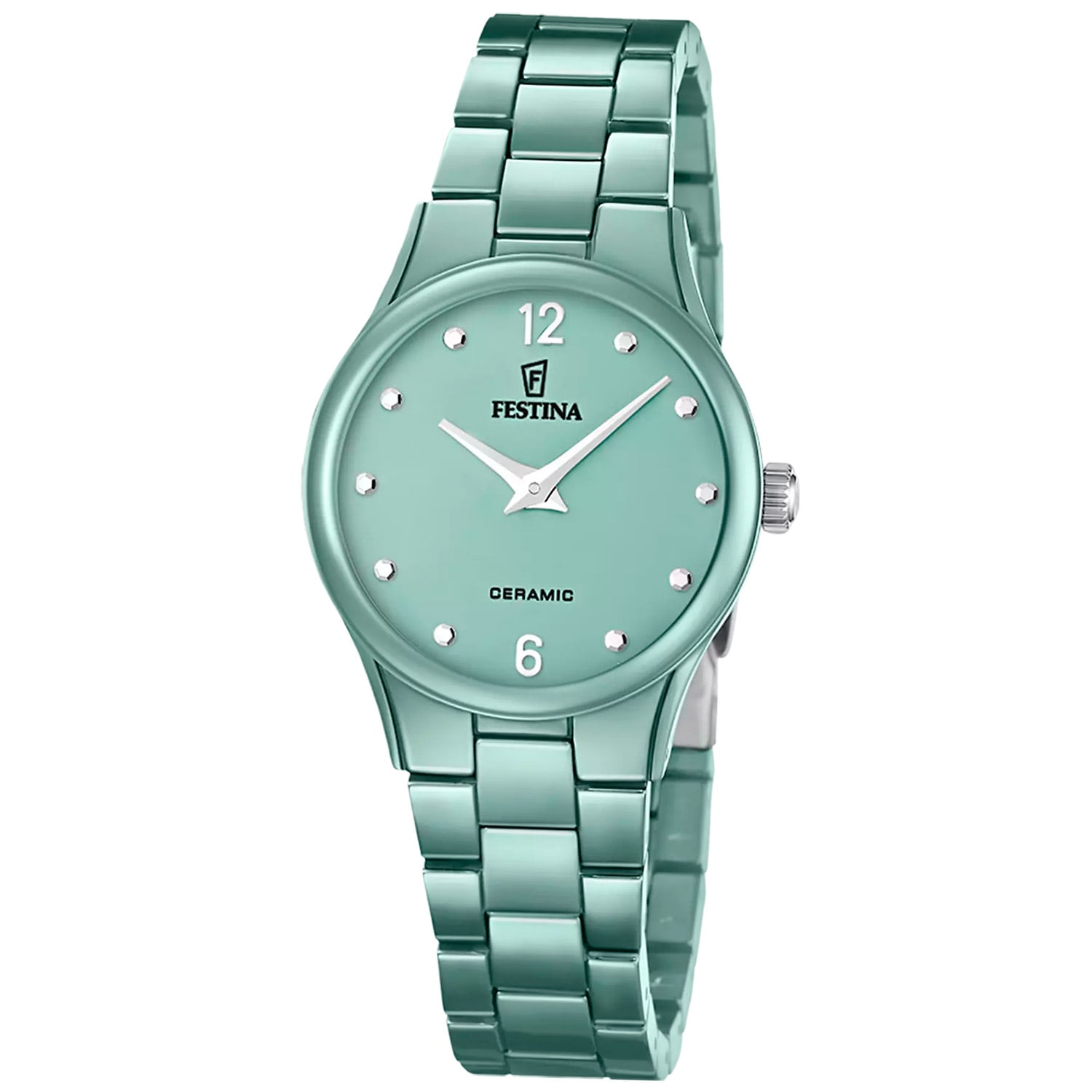 Festina F20751/3 Damenuhr Keramik Salbeigrün Festina F20751/3 Damenuhr Keramik Salbeigrün