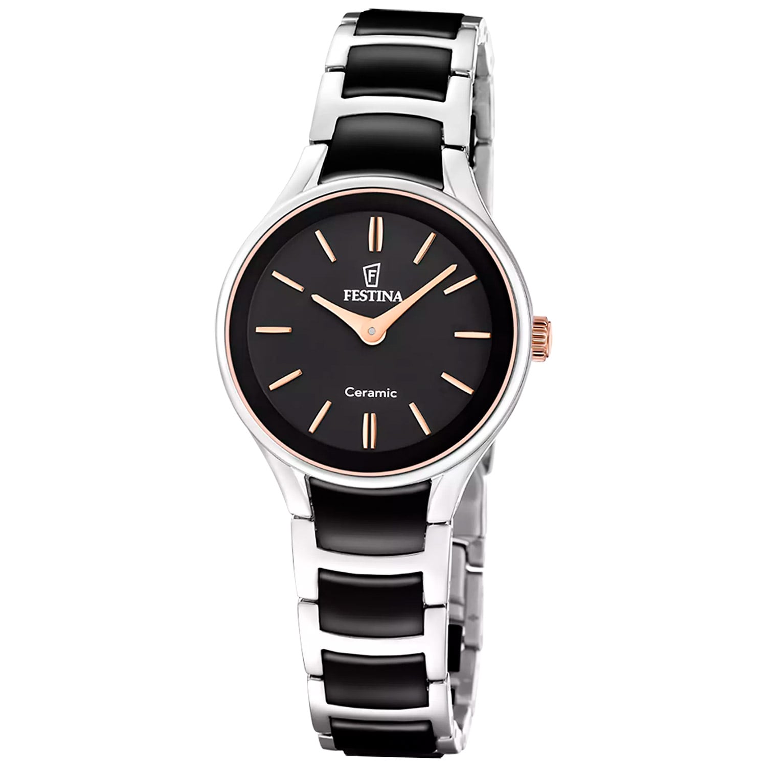 Festina F20752/7 Damenuhr Stahl/Keramik Schwarz Festina F20752/7 Damenuhr Stahl/Keramik Schwarz