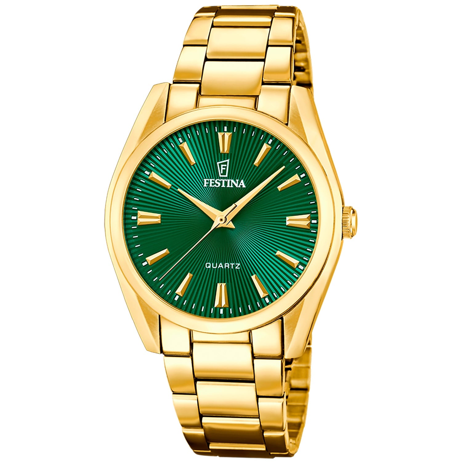 Festina Festina F20640/B Damenuhr Quarz Goldfarben/Grün