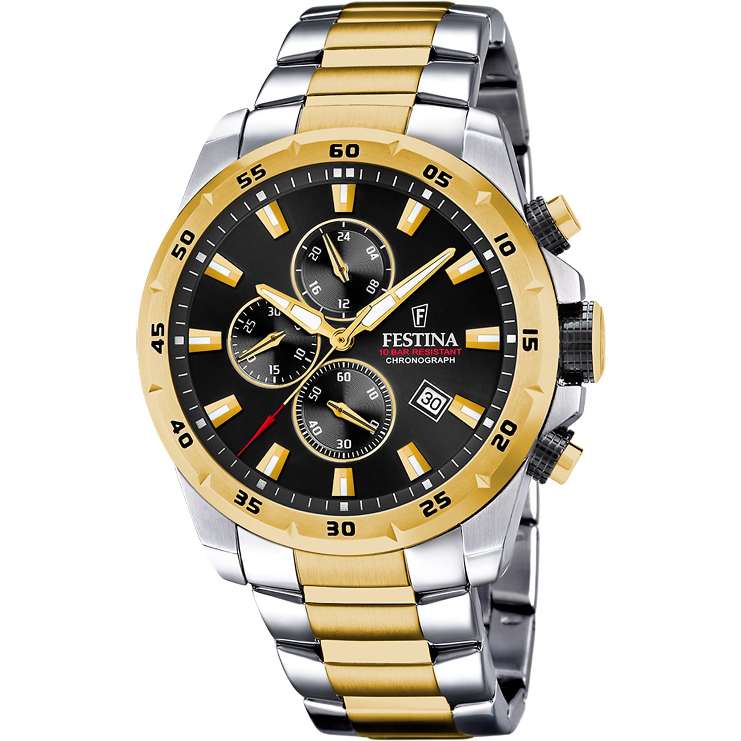 Festina F20562/4 Herrenuhr Quarz Chronograph Zweifarbig