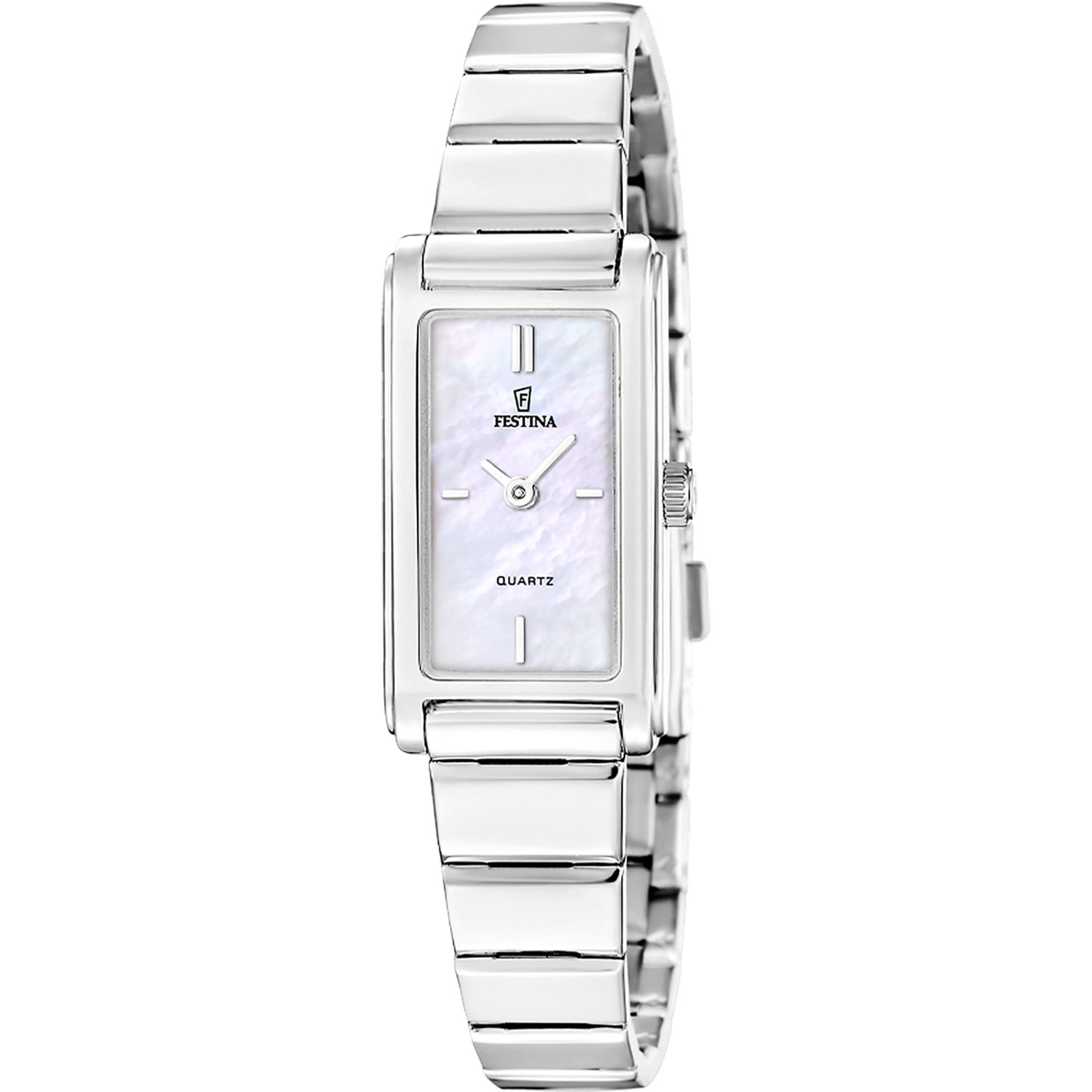Festina F20767/1 Damen-Armbanduhr Quarz Rechteckig Perlmutt