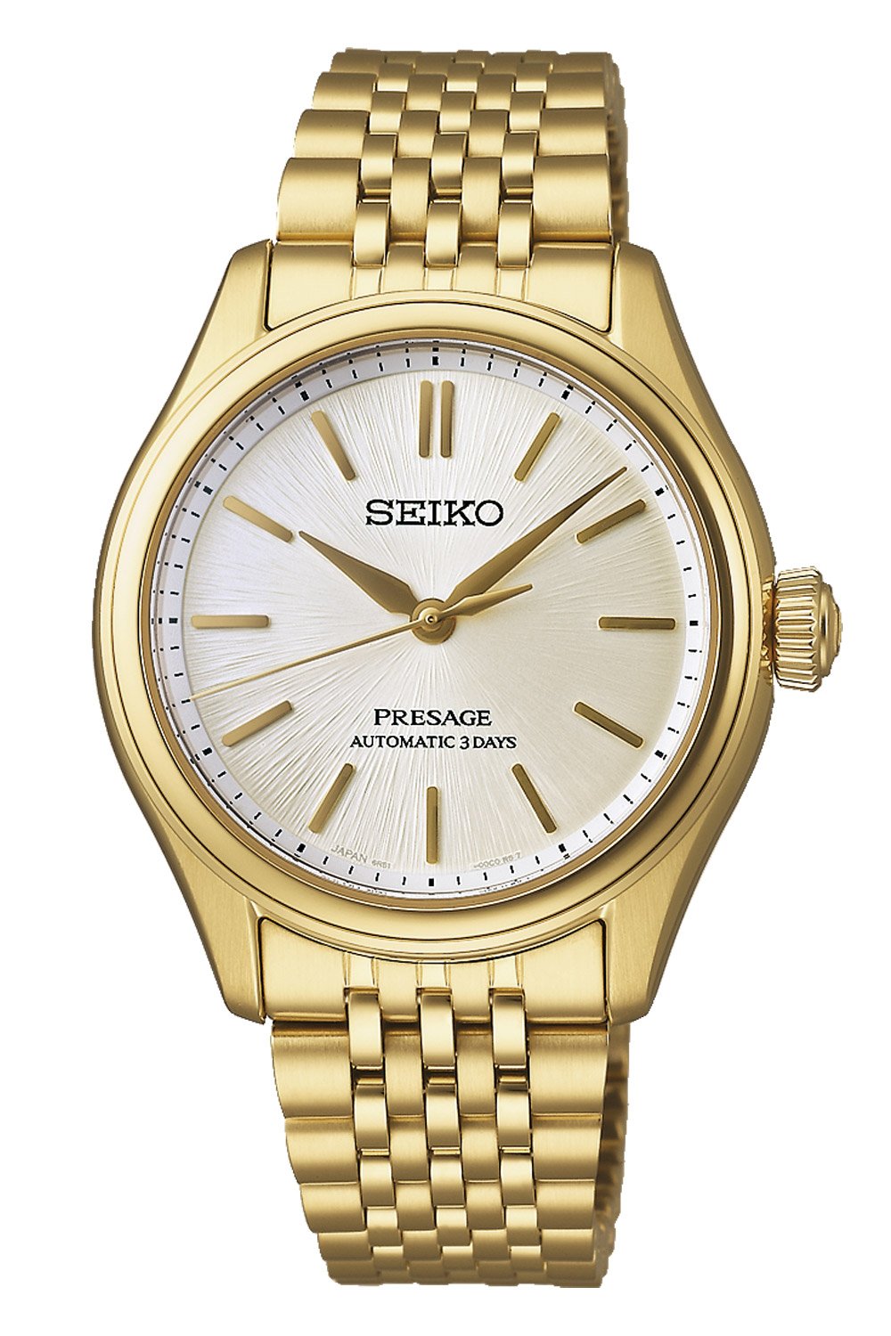 Seiko SPB524J1 Presage Unisex-Uhr Automatik Goldfarben