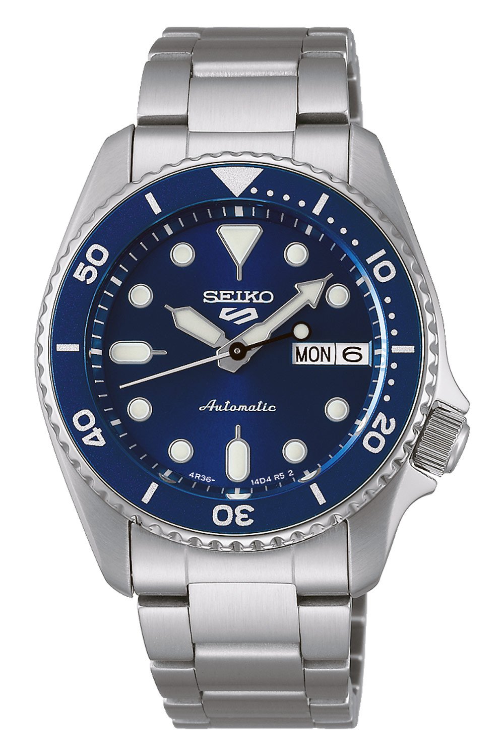 Seiko SRPL77K1 Sports Unisex-Armbanduhr Automatik Blau 38 mm