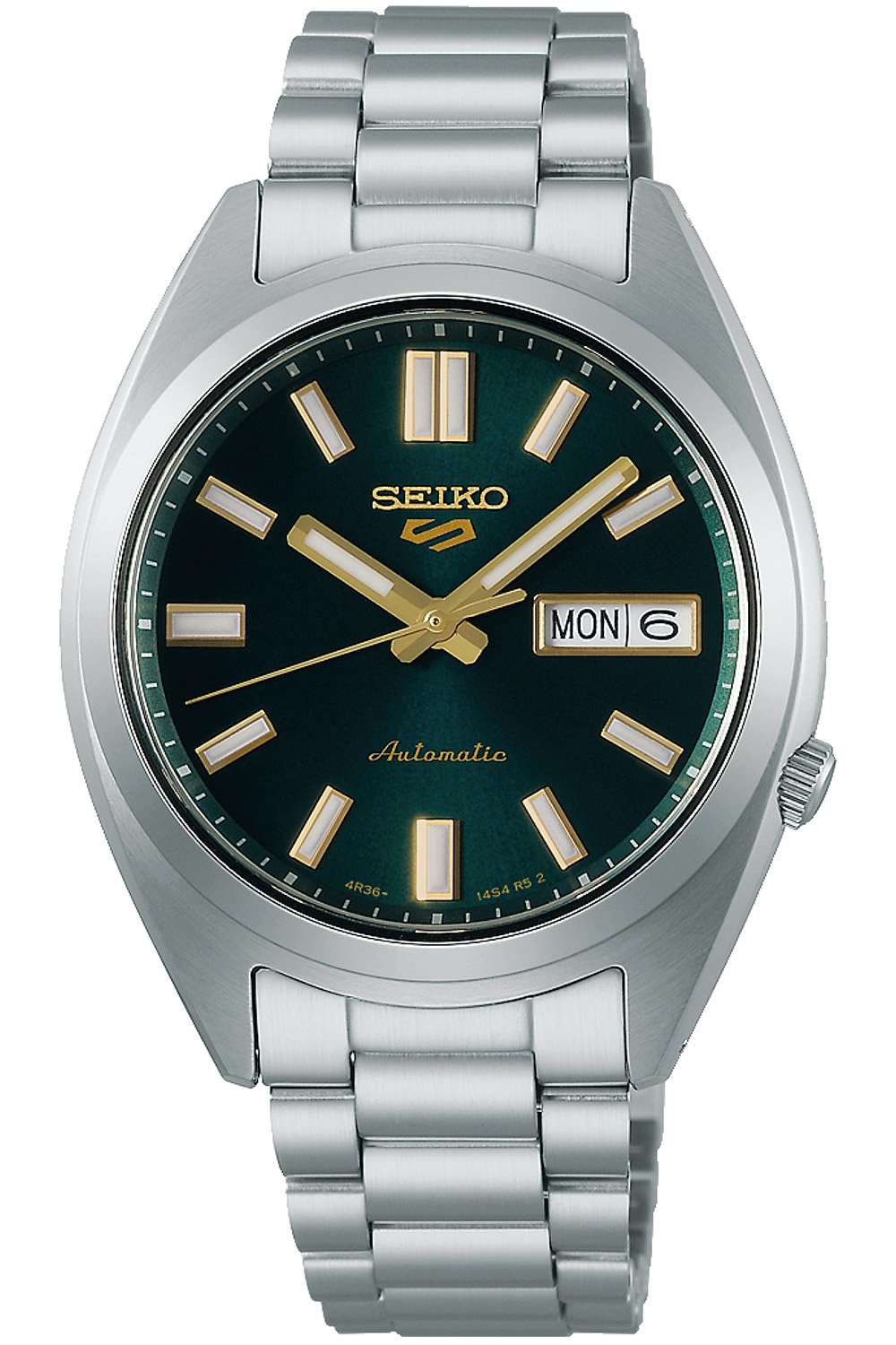 Seiko SRPL57K1 Herrenarmbanduhr 5 Sports Automatik Dunkelgrün