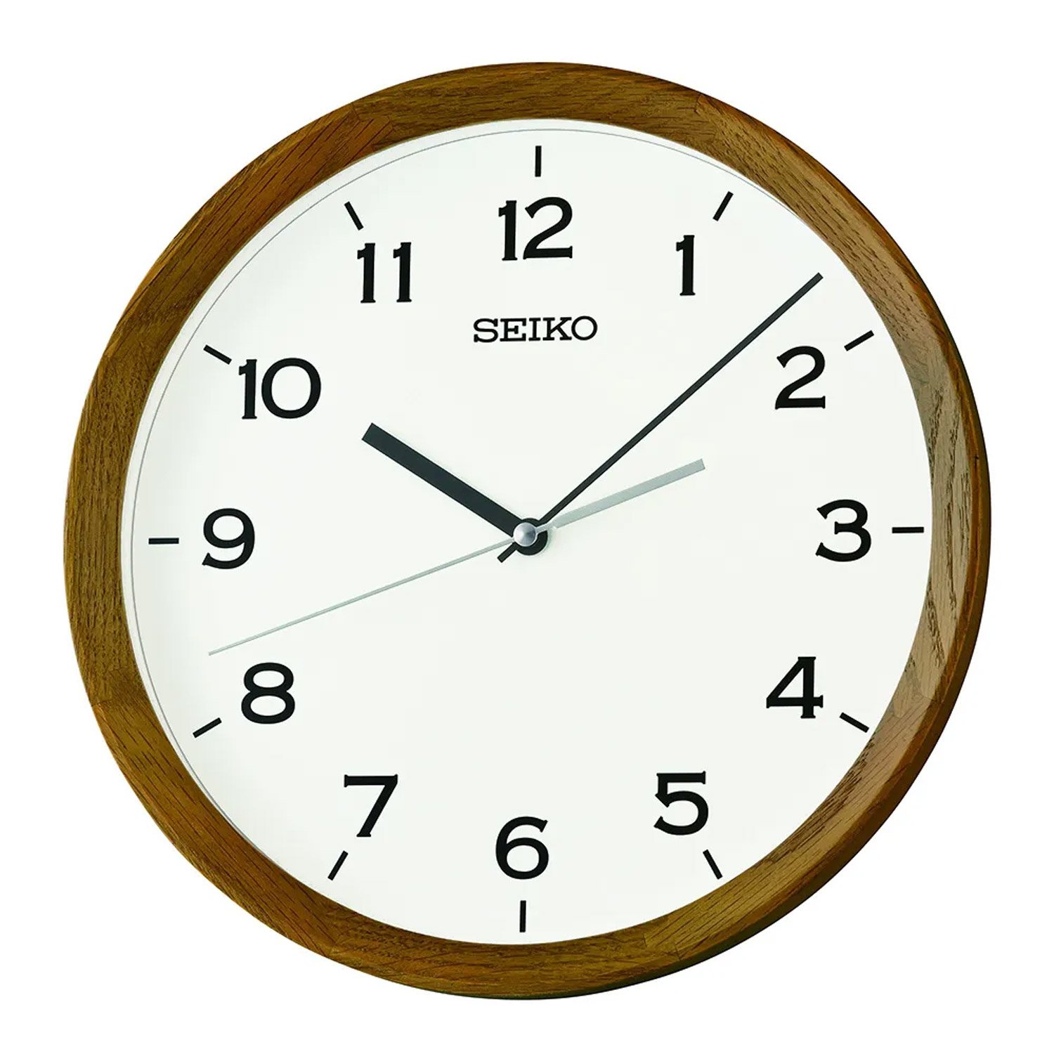 Seiko QXA853B Wanduhr Classic Eiche Braun