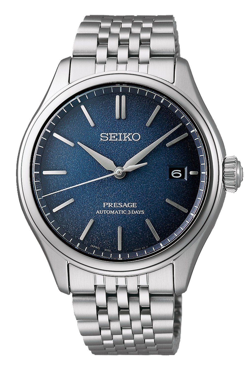 Seiko SPB525J1 Presage Herrenuhr Automatik Stahl/Dunkelblau