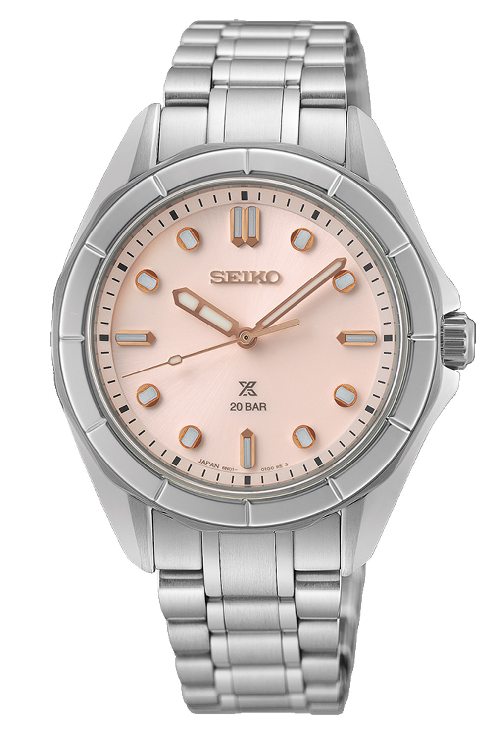 Seiko SUR597J1 Prospex Sea Damenuhr Stahl/Rosafarben 20 bar