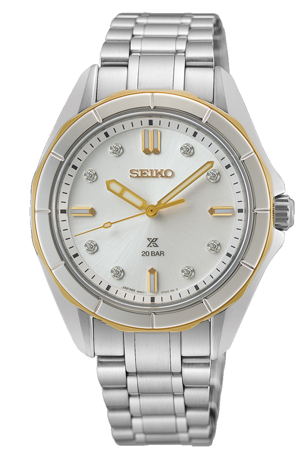 Seiko SUR618J1 Prospex Sea Damenuhr Zweifarbig 20 bar Seiko SUR618J1 Prospex Sea Damenuhr Zweifarbig 20 bar