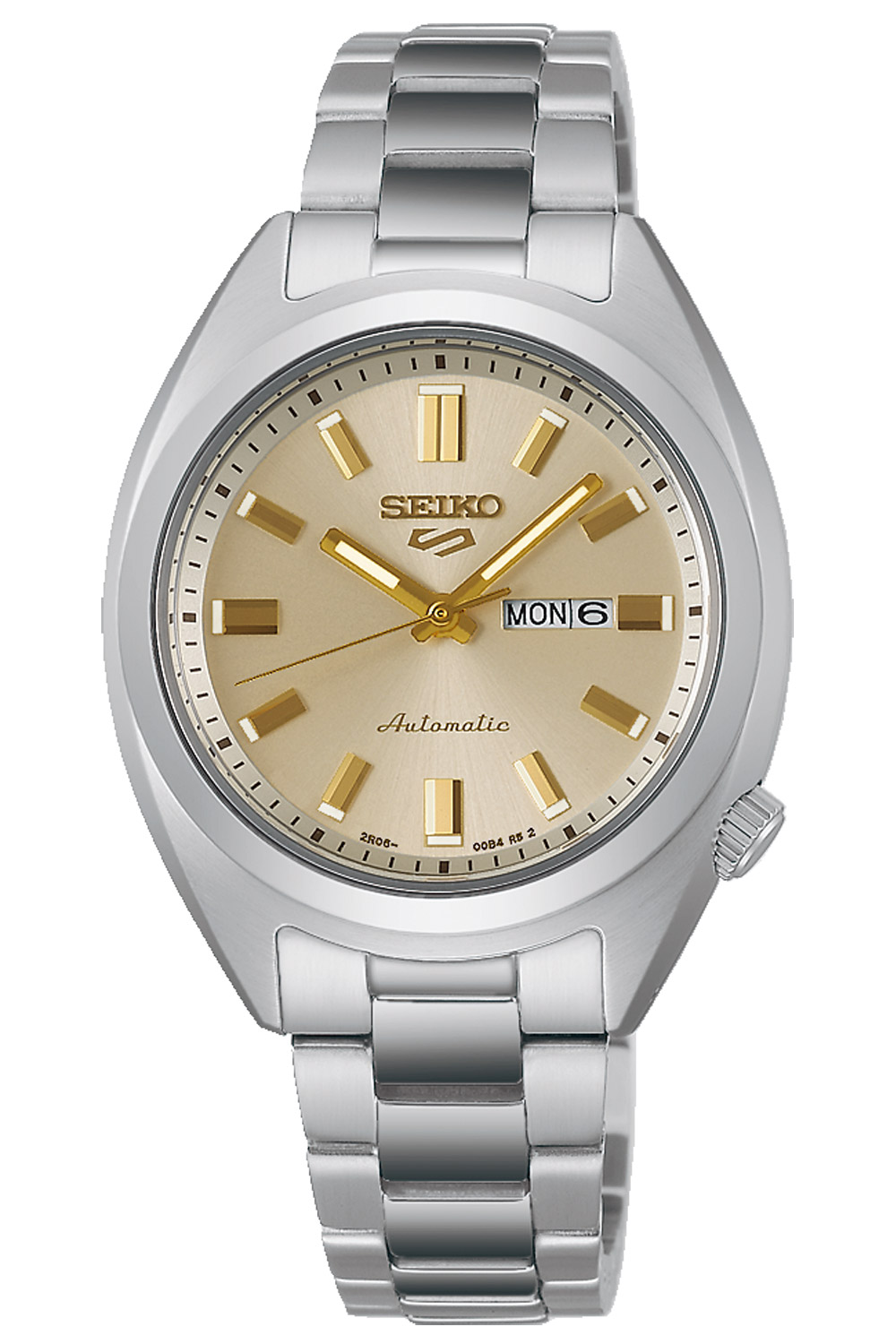 Seiko SRE023K1 5 Sports Damenuhr Automatik Stahl/Champagner