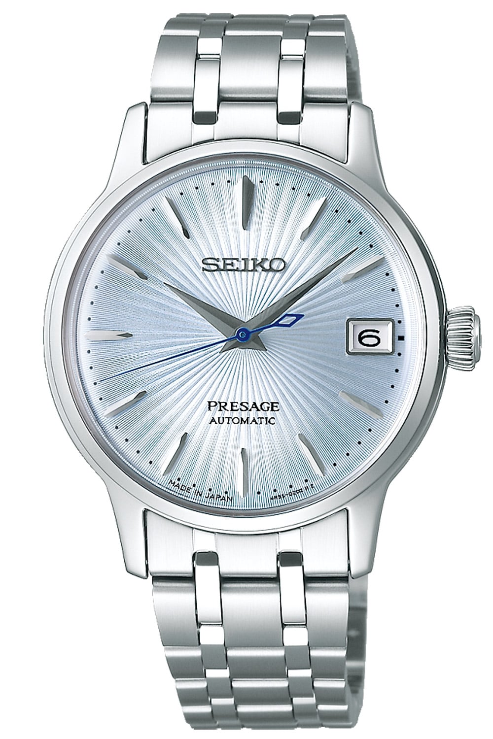 Seiko SRP841J1 Presage Damenuhr Automatik Stahl/Hellblau