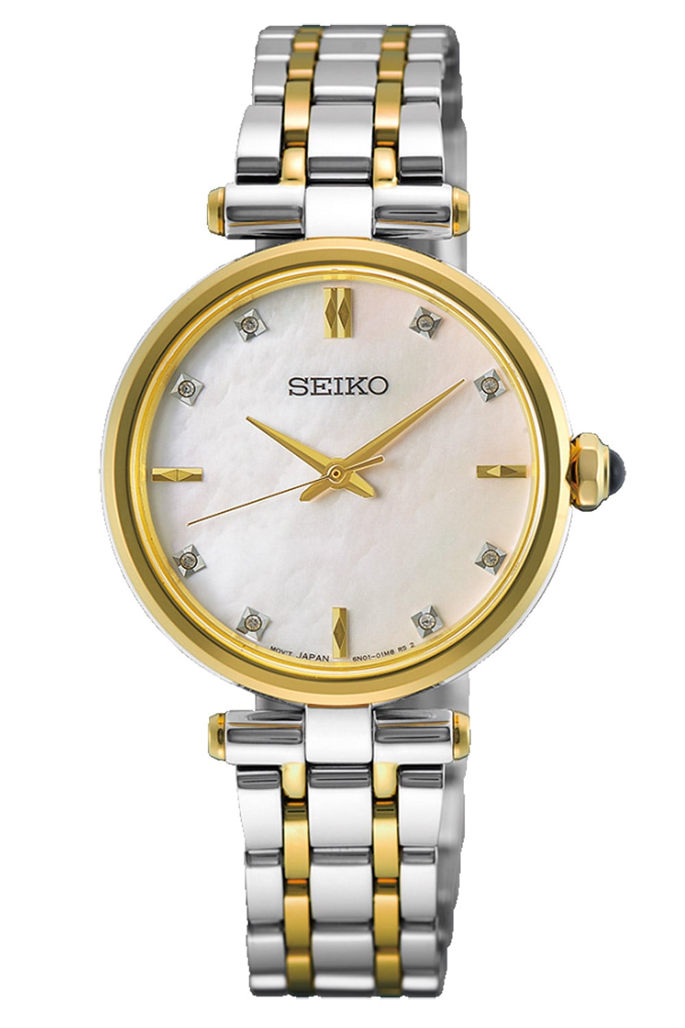 Seiko HGH007P1 Armbanduhr für Frauen Quarz Zweifarbig