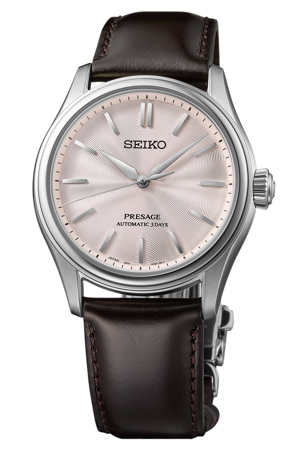 Seiko HCC003J1 Presage Automatik Herrenuhr Classic Braun/Rosa