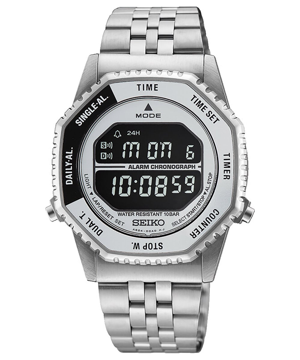 Seiko HFL002P1 Unisex Digitaluhr Chronograph Rotocall Schwarz
