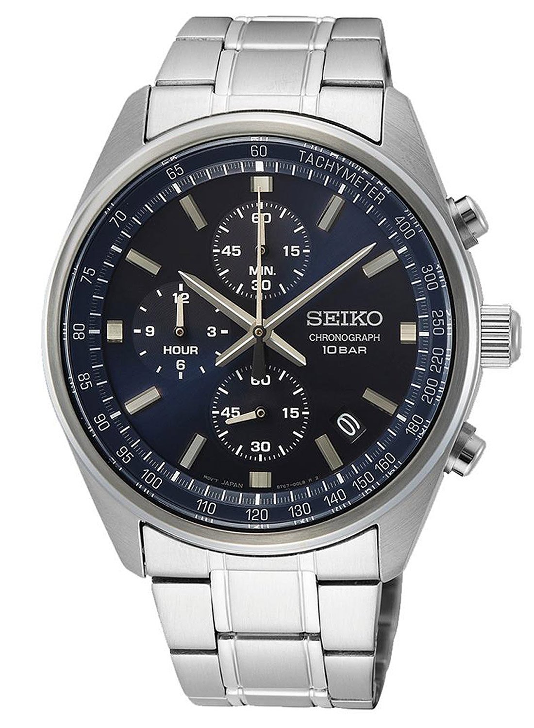Seiko SSB377P1 Chronograph Men's Watch with Stainless Steel Bracelet