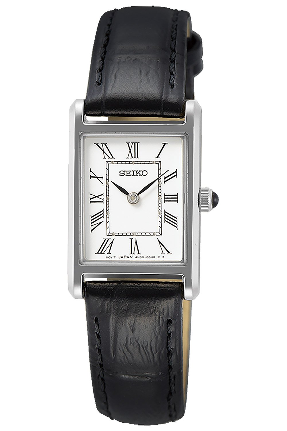 Seiko Ladies' Wristwatch with Black Leather Strap SWR053P1 • uhrcenter