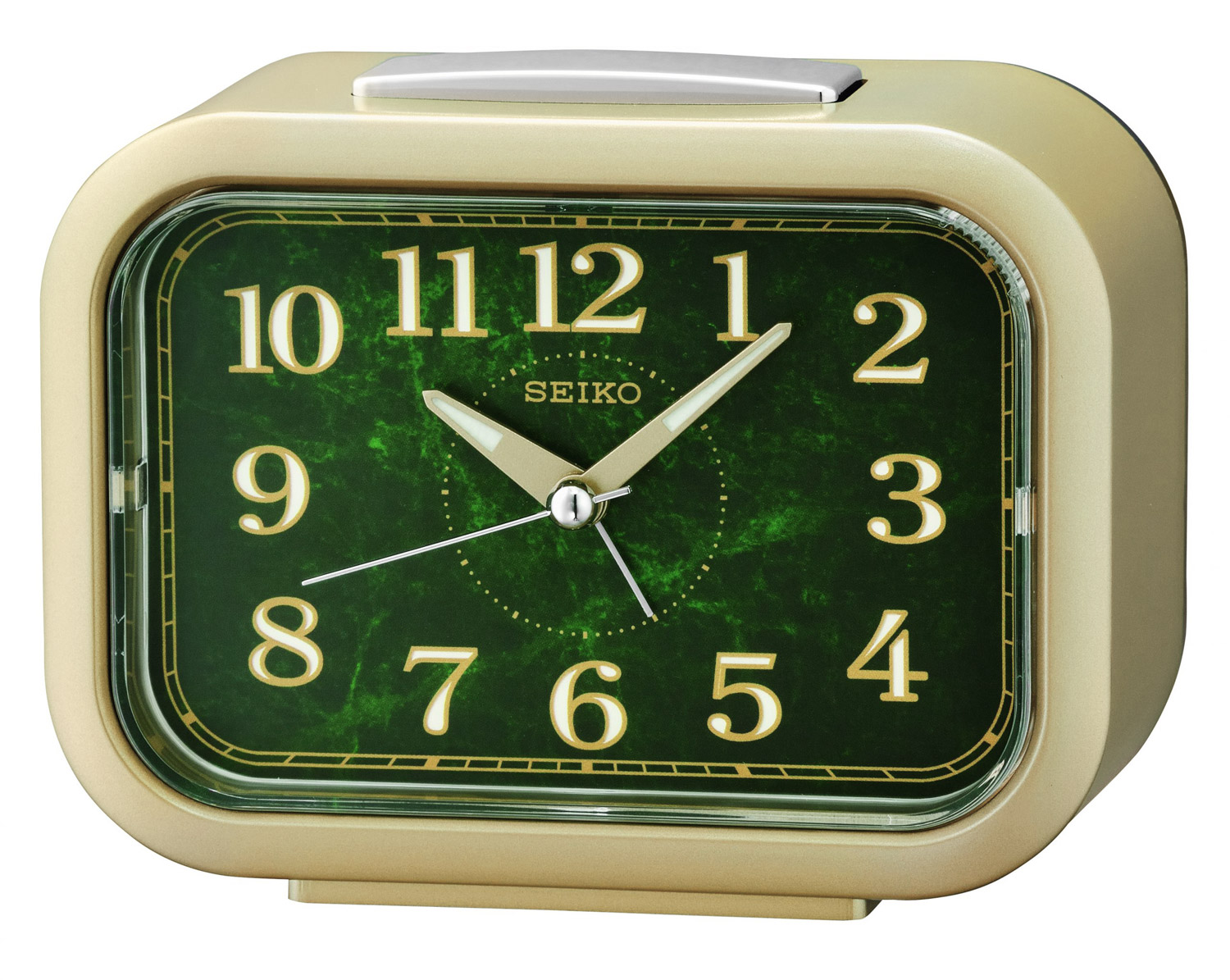 SEIKO QHK056G Bell Alarm Clock Gold Tone without Ticking