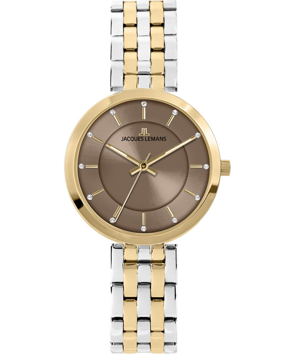 Jacques Lemans 1-2211D Damenuhr Milano Zweifarbig/Braun Jacques Lemans 1-2211D Damenuhr Milano Zweifarbig/Braun