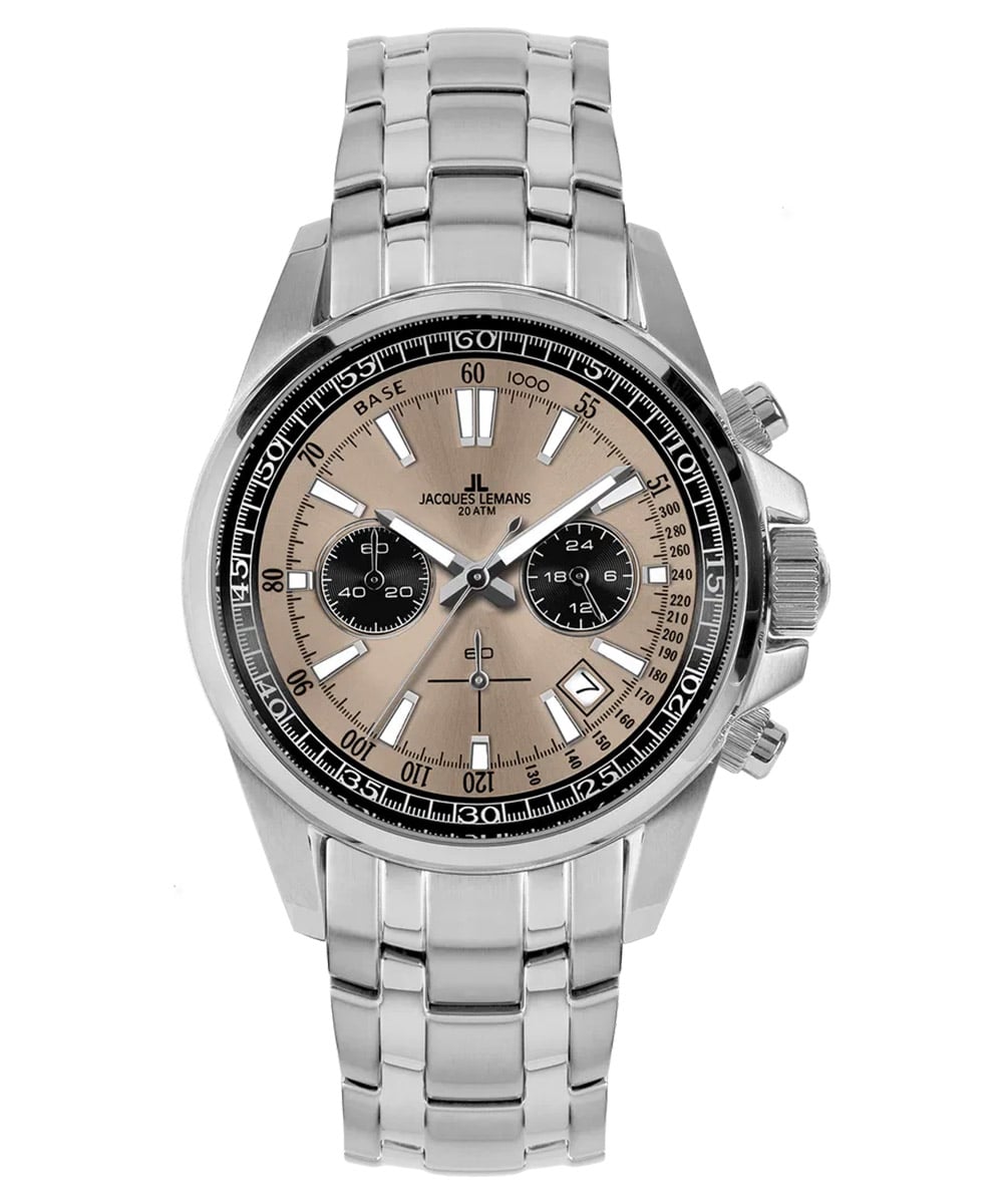 Jacques Lemans 1-2117ZG Herrenuhr Chronograph Liverpool Stahl/Braun Jacques Lemans 1-2117ZG Herrenuhr Chronograph Liverpool Stahl/Braun