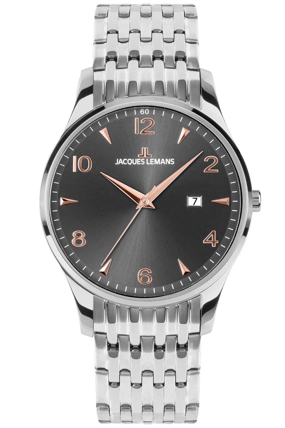 Jacques Lemans 1-2215J Herrenuhr London Anthrazit/Roségoldfarben Jacques Lemans 1-2215J Herrenuhr London Anthrazit/Roségoldfarben