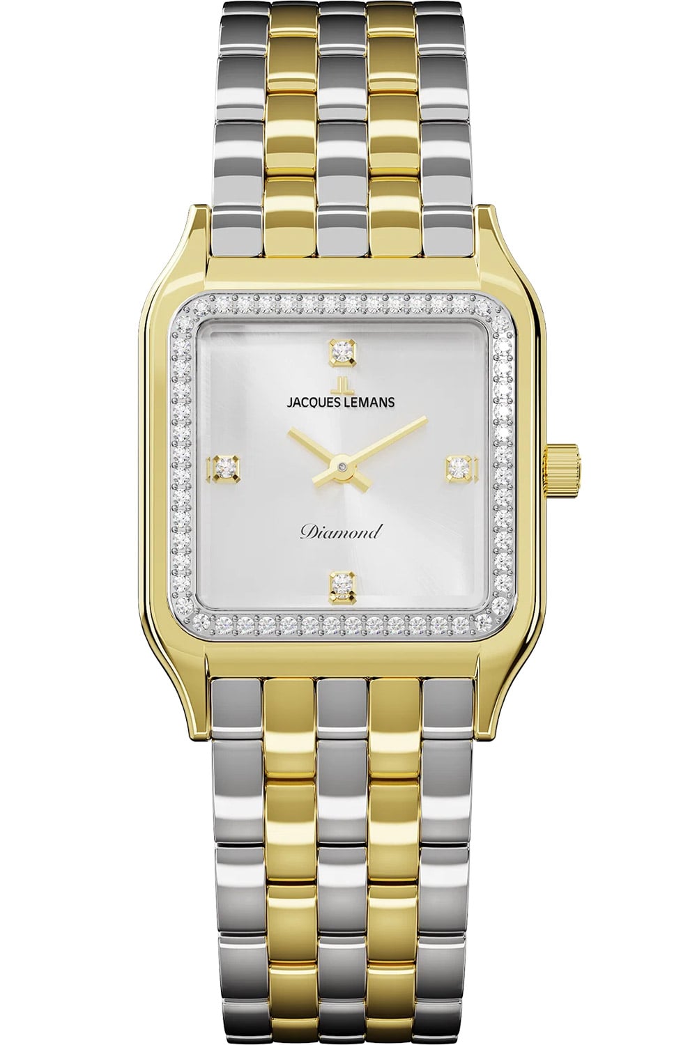 Jacques Lemans D-15B Quarzuhr für Damen Diamond Watches Zweifarbig