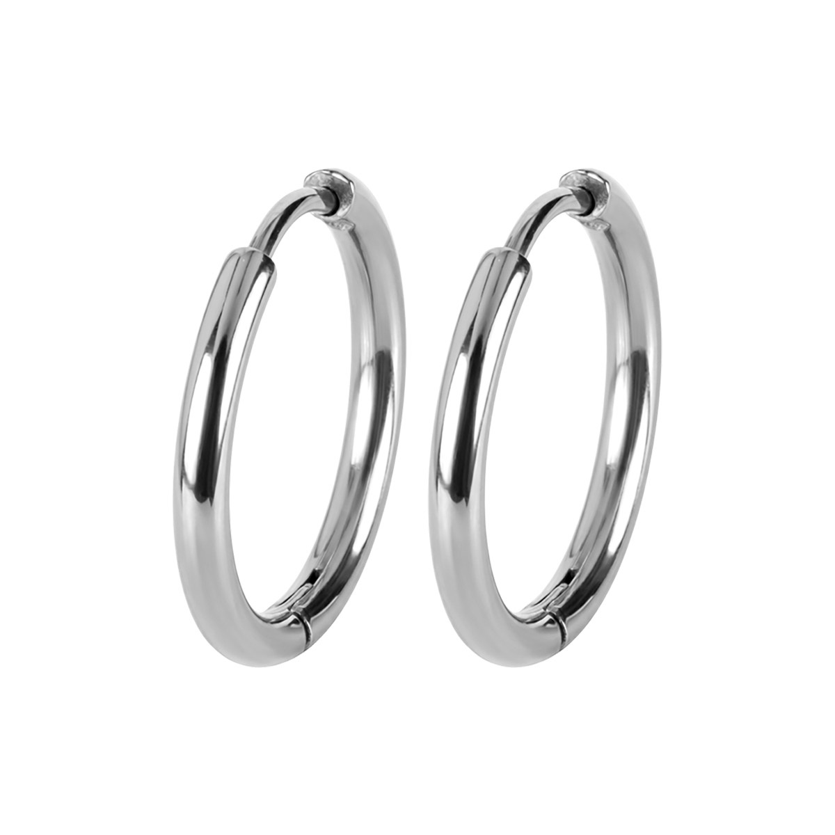 Jacques Lemans S-O273A Damen-Ohrringe Creolen Edelstahl 18 mm