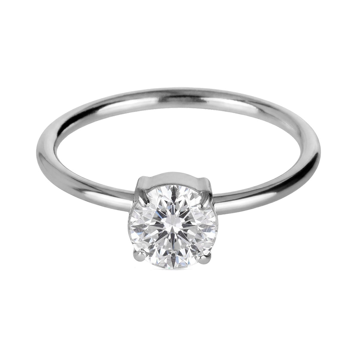 Jacques Lemans S-R261A Damen-Ring Edelstahl mit Zirkonia