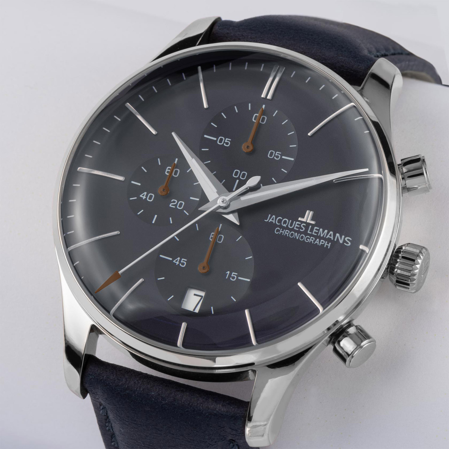 Jacques Lemans Men's Watch Chronograph London Blue 1-2163C • uhrcenter