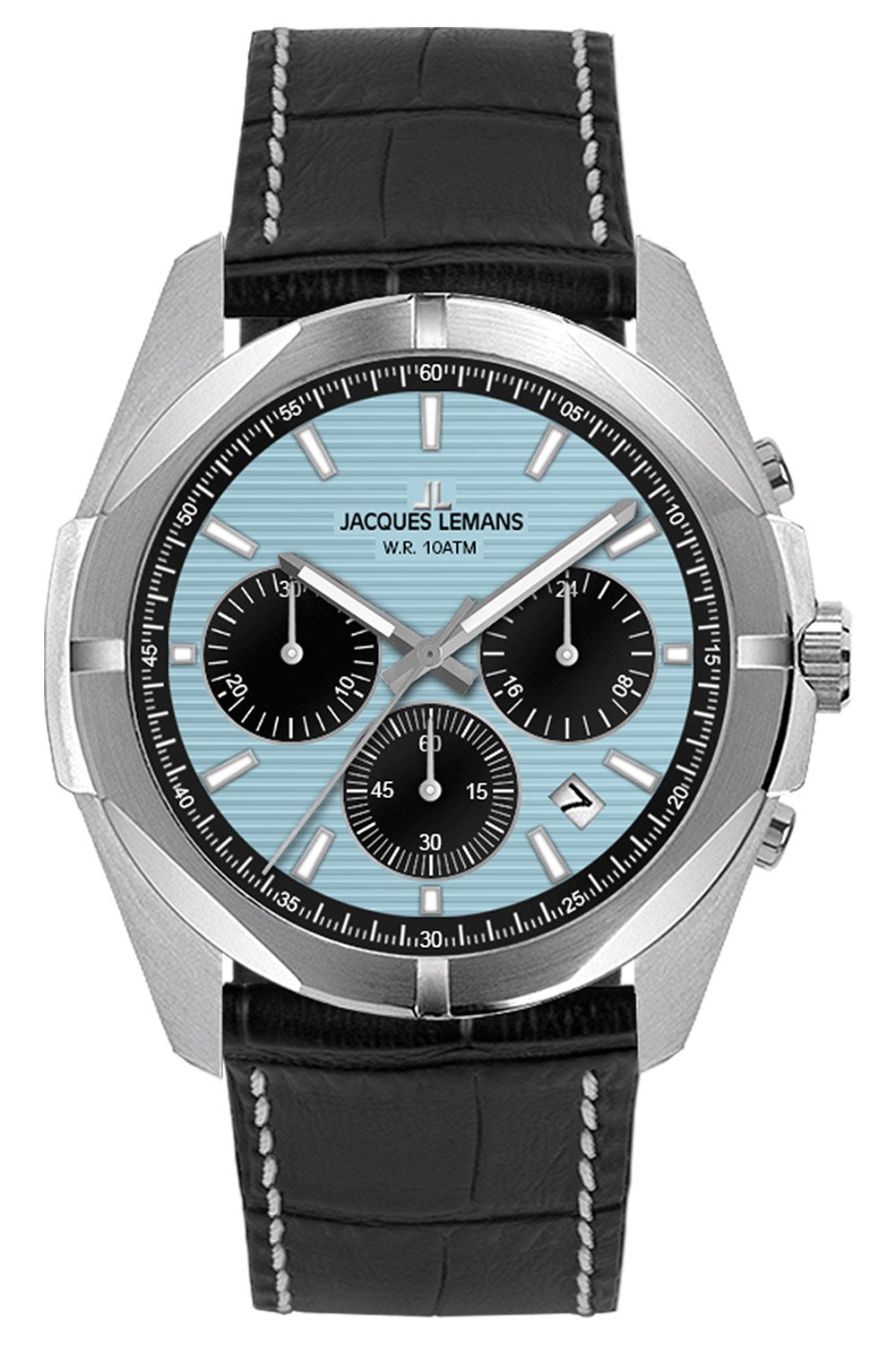 Jacques Lemans 1-2180E Herrenuhr Chronograph Melbourne 10 Bar Wasserdicht