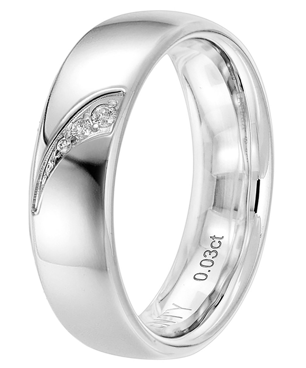 Viventy 698044 Damenring 925 Silber mit 3 Diamanten Verlobungsring Partnerring