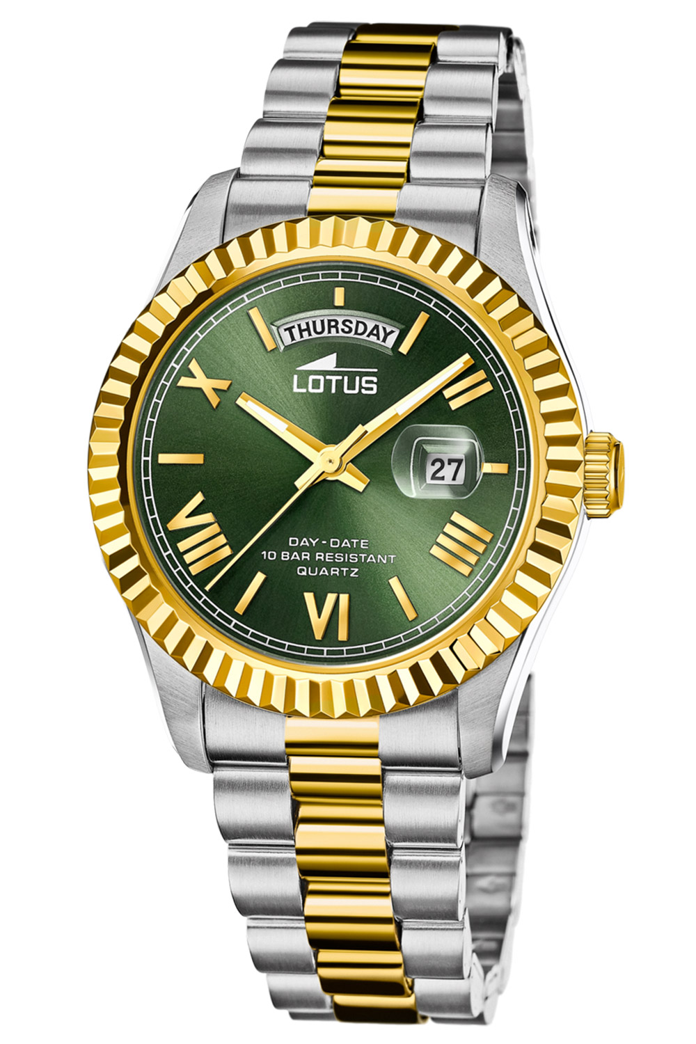 Date Watch and Day Men\'s 18855/3 • Green uhrcenter Freedom Lotus