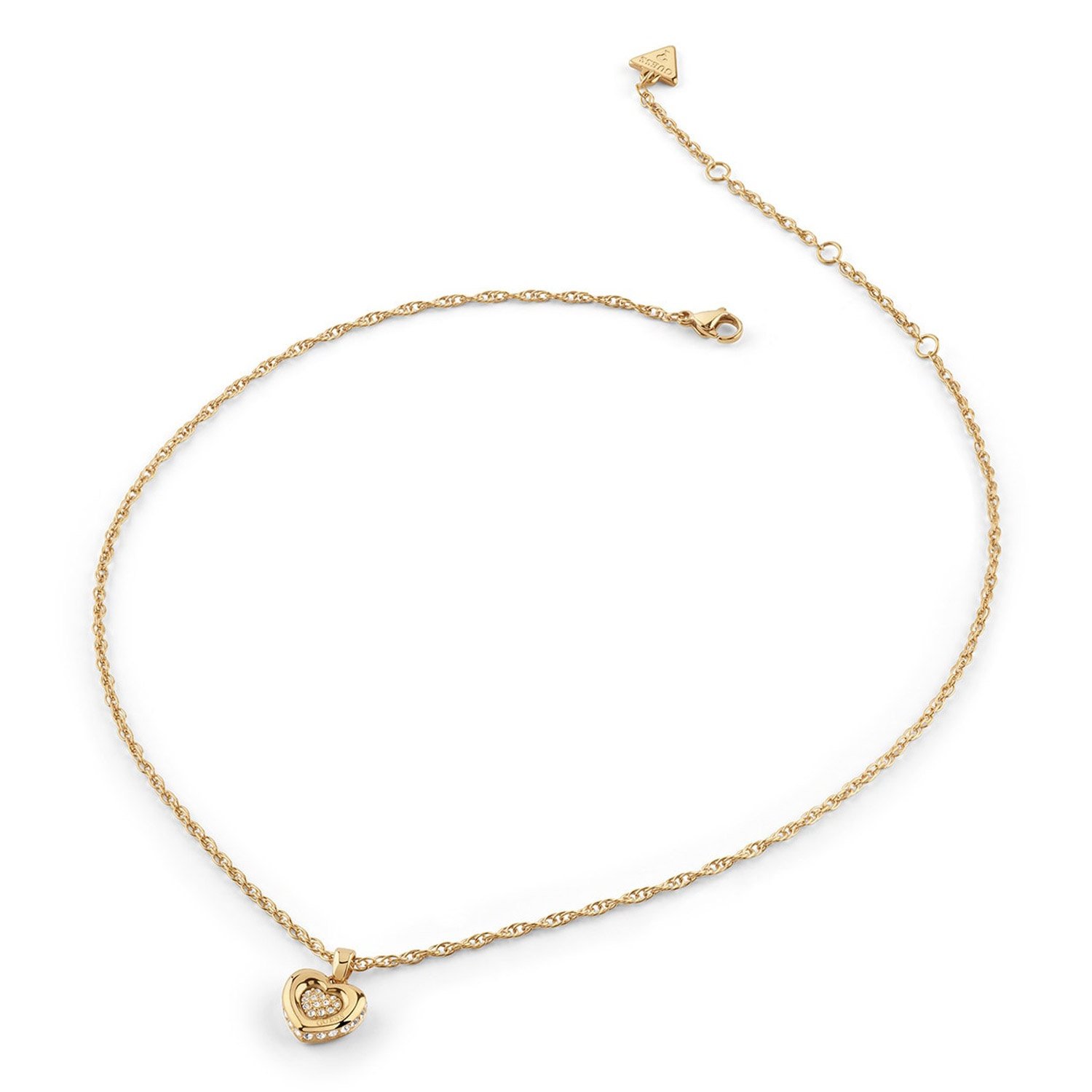 Guess JUBN05463JWYGT/U Damen-Halskette mit Herz Goldfarben