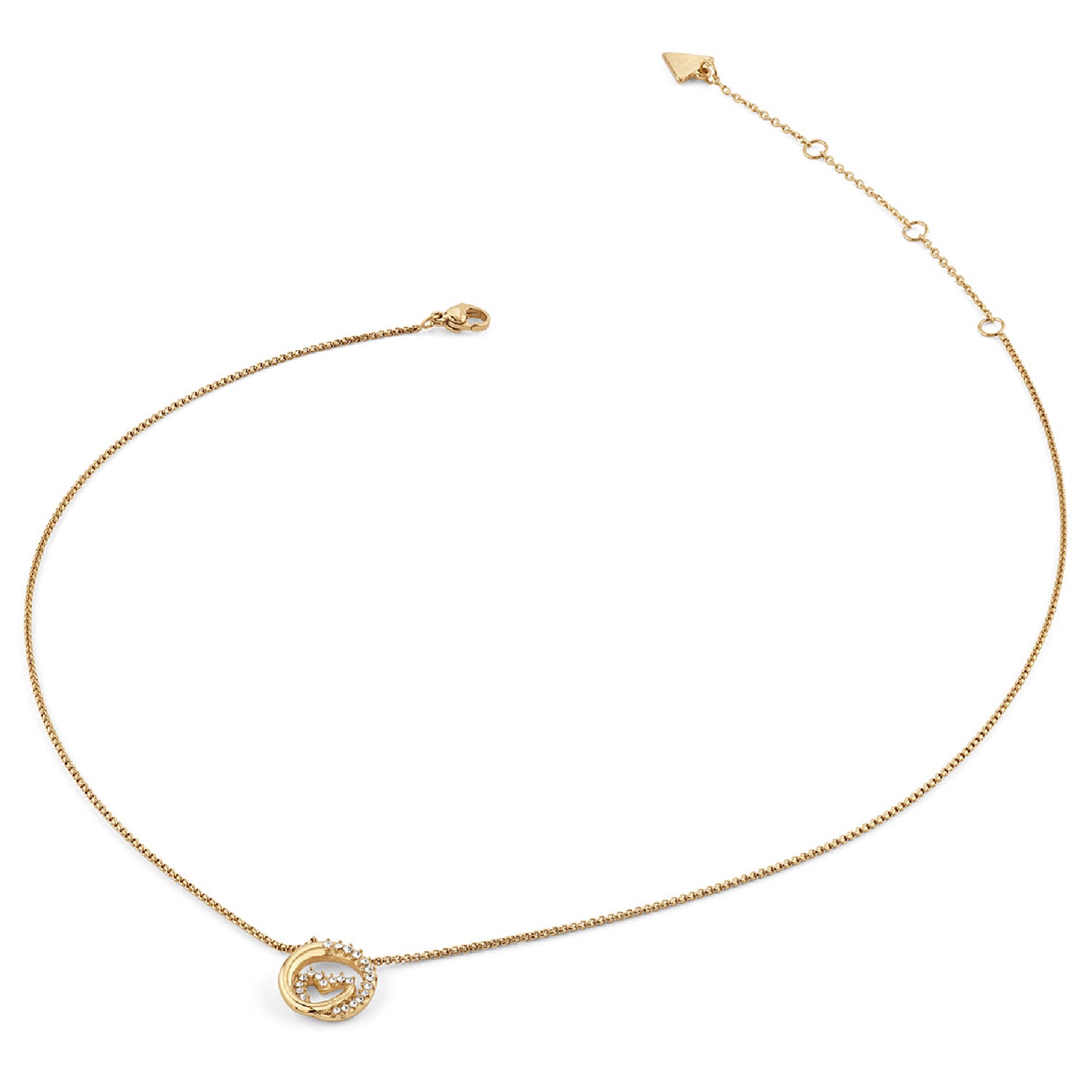 Guess JUBN05526JWYGT/U Damen-Kette Wrapped Heart Goldfarben