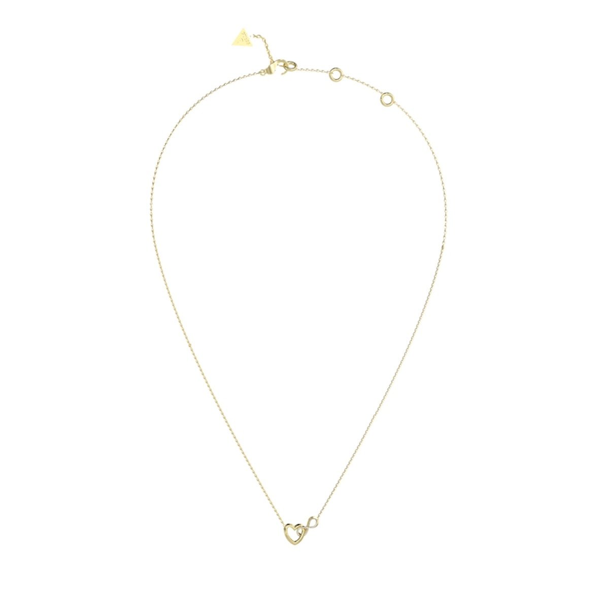 Guess JUBN05530JWYGT/U Damen-Kette Herz Unendlichkeitszeichen Goldfarben