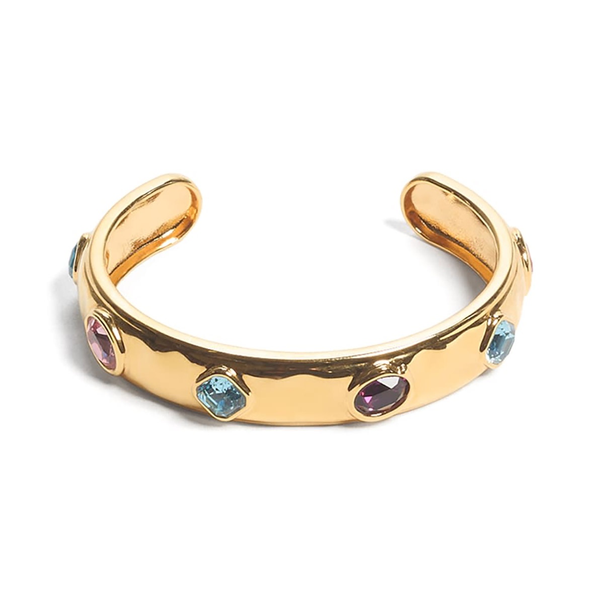 Guess JUBB05317JWYGMCS Damen-Armspange Multi Crystals Goldfarben S