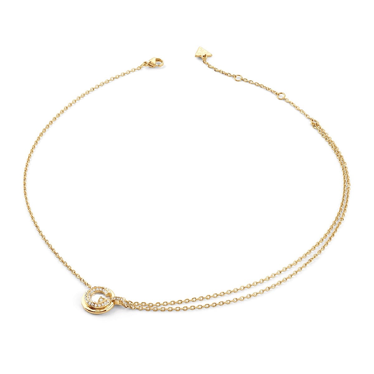 Guess JUBN05437JWYGT/U Damen-Halskette G Coin Shell Goldfarben